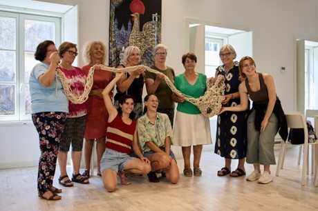 Foto van de participatieve workshop in het kader van de voorstelling “Melic”.