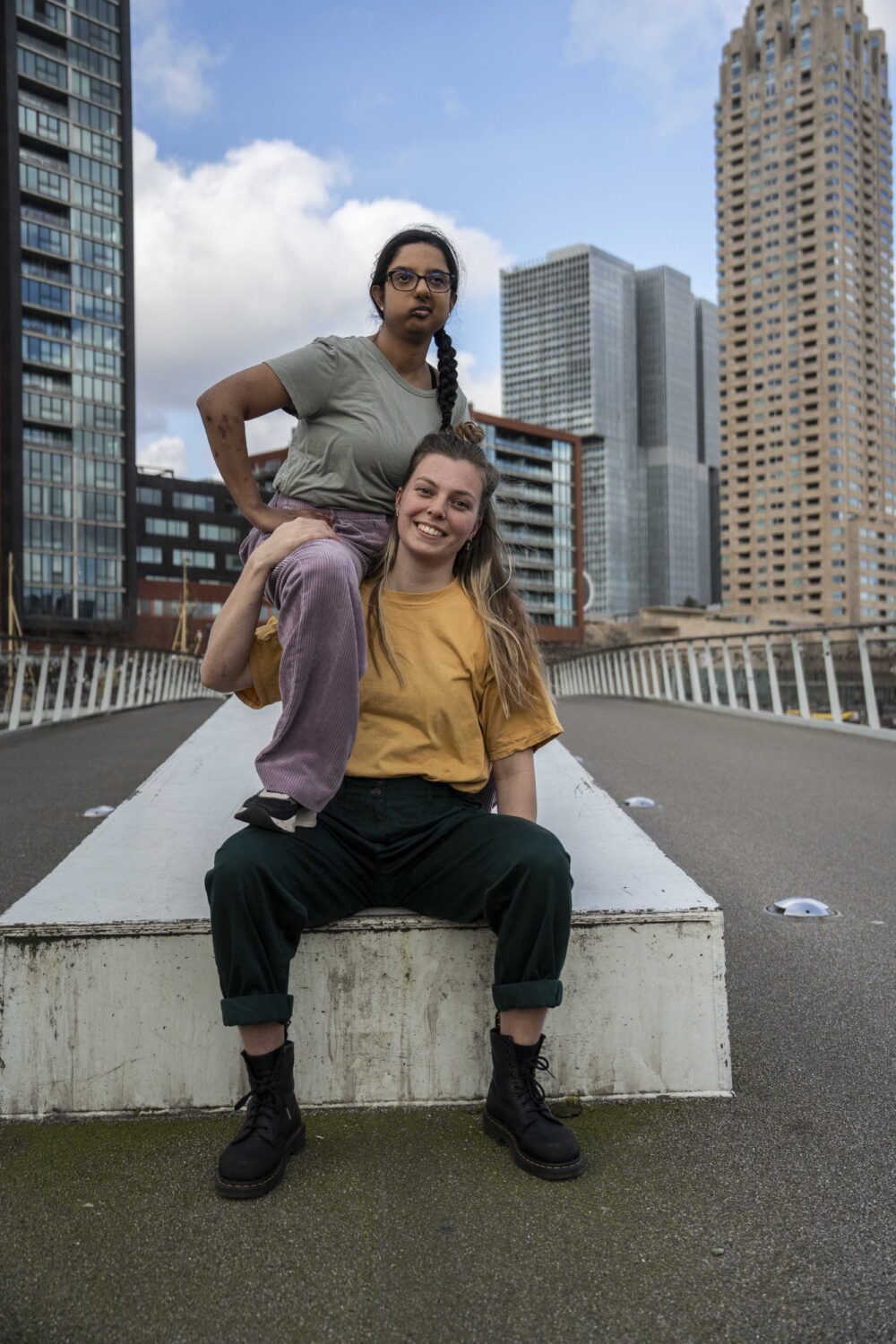 Photo portrait d'un duo extraordinaire du spectacle "BuitenGewoon"