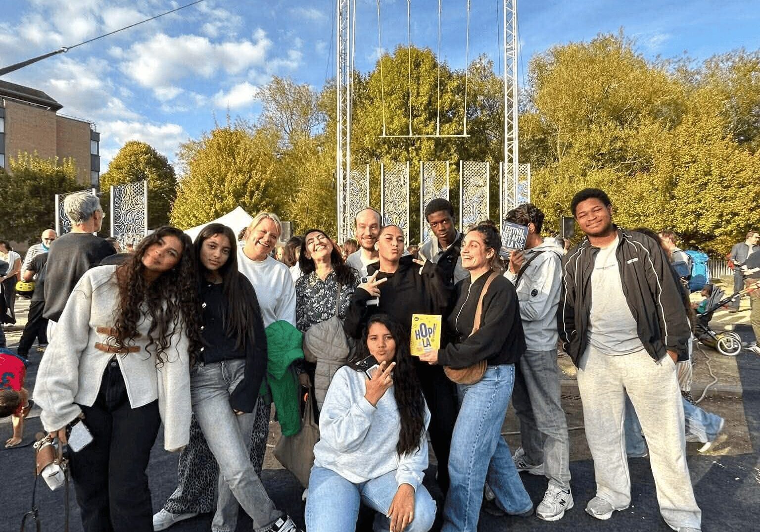 Photographie des jeunes programmmateur·rices d'HOPLA! 2026.