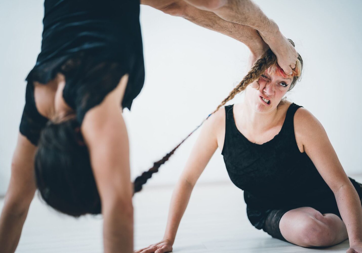Photographie du spectacle de cirque acrobatique "Doppie Punte".